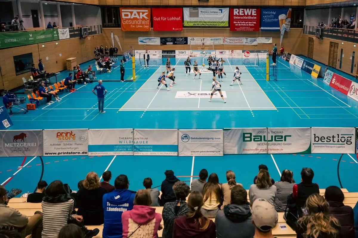 Volleyball-Spiel SV Lohhof gegen TG Bad Soden (Foto: David Löffler)